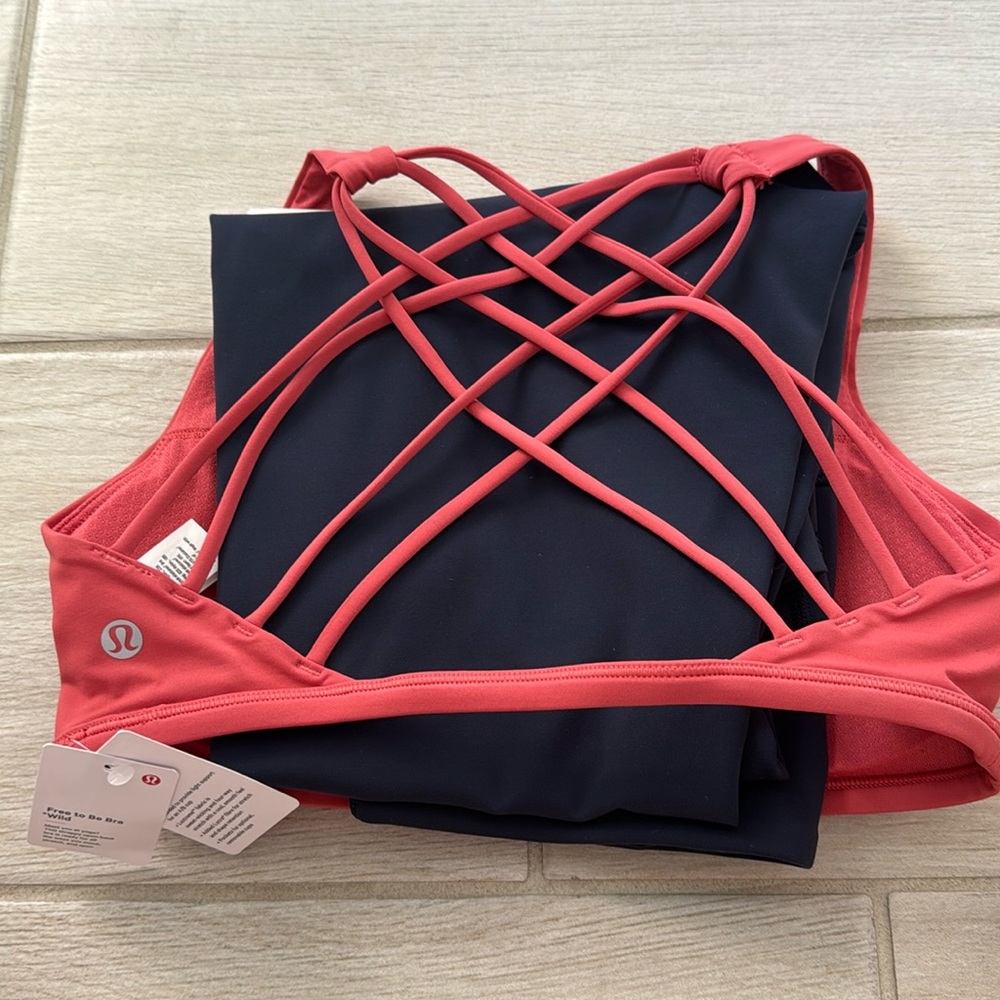 🍋Lululemon Free To Be Wild Bra - Desert Red - 6